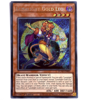 Yu-Gi-Oh! Karte - DUAD-EN005 Lunalight Gold Leo (V.1 - Secret Rare) - Englisch
