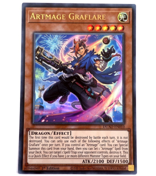 Yu-Gi-Oh! Karte - DUAD-EN010 Artmage Graflare (V.1 - Ultra Rare) - Englisch