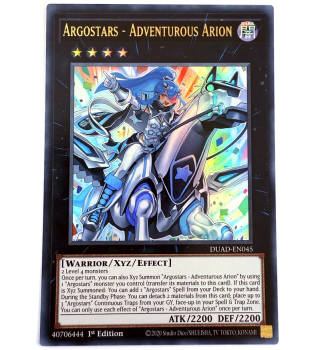 Yu-Gi-Oh! Karte - DUAD-EN045 Argostars - Adventurous Arion (V.1 - Ultra Rare) - Englisch