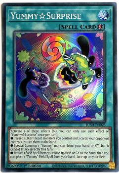 Yu-Gi-Oh! Karte - JUSH-EN025 YummySurprise - Englisch