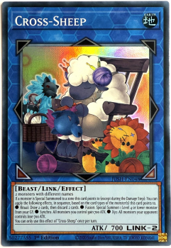 Yu-Gi-Oh! Karte - JUSH-EN048 Cross-Sheep (V.2 - Super Rare) - Englisch