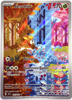 Pokémon Karte - TEF DE - 165/162 - Sesokitz - Deutsch