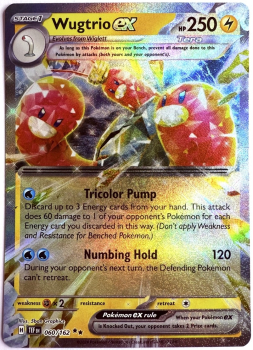 Pokémon Karte - TEF EN - 060/162 Double Rare - Schligdri ex - Englisch