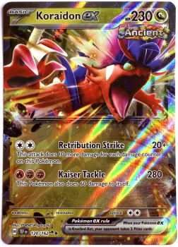 Pokémon Karte - TEF EN - 120/162 Double Rare - Koraidon ex - Englisch