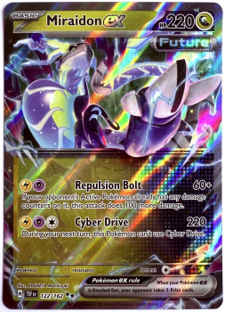 Pokémon Karte - TEF EN - 122/162 Double Rare - Miraidon ex - Englisch