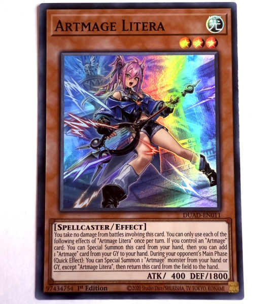 Yu-Gi-Oh! Karte - DUAD-EN011 Artmage Litera - Englisch
