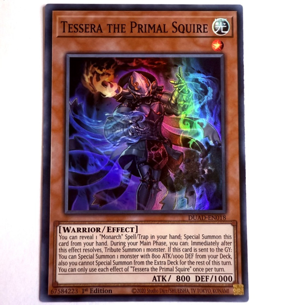 Yu-Gi-Oh! Karte - DUAD-EN018 Tessera the Primal Squire - Englisch