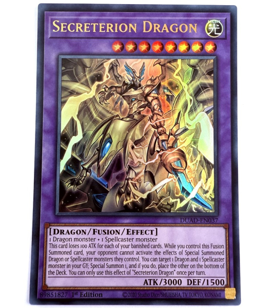 Yu-Gi-Oh! Karte - DUAD-EN037 Secreterion Dragon (V.1 - Ultra Rare) - Englisch