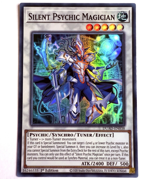 Yu-Gi-Oh! Karte - DUAD-EN038 Silent Psychic Magician - Englisch