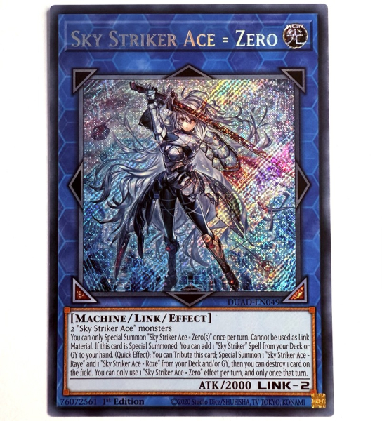Yu-Gi-Oh! Karte - DUAD-EN049 Sky Striker Ace = Zero (V.1 - Secret Rare) - Englisch