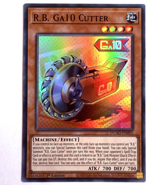 Yu-Gi-Oh! Karte - DUAD-EN091 R.B. Ga10 Cutter - Englisch