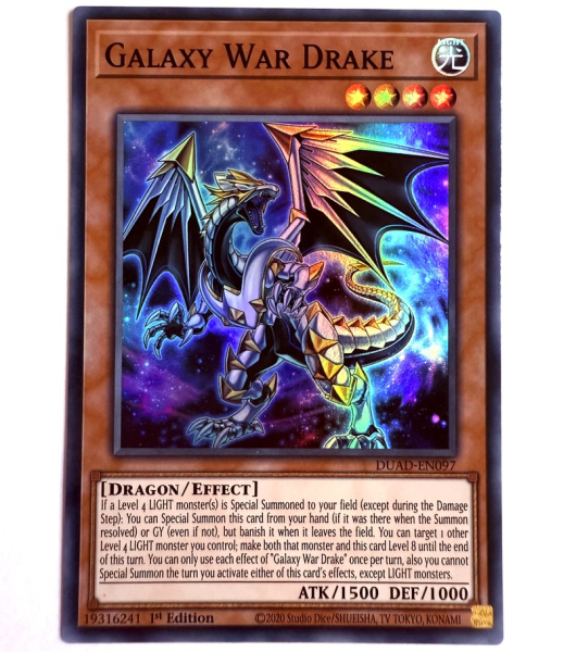 Yu-Gi-Oh! Karte - DUAD-EN097 Galaxy War Drake - Englisch